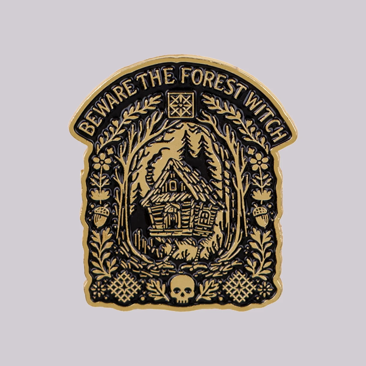 BEWARE THE FOREST WITCH Enamel Pin Vintage Brooch Pines Lapel Pins Badge on Backpack Clothing Accessories Fashion Jewelry Gifts