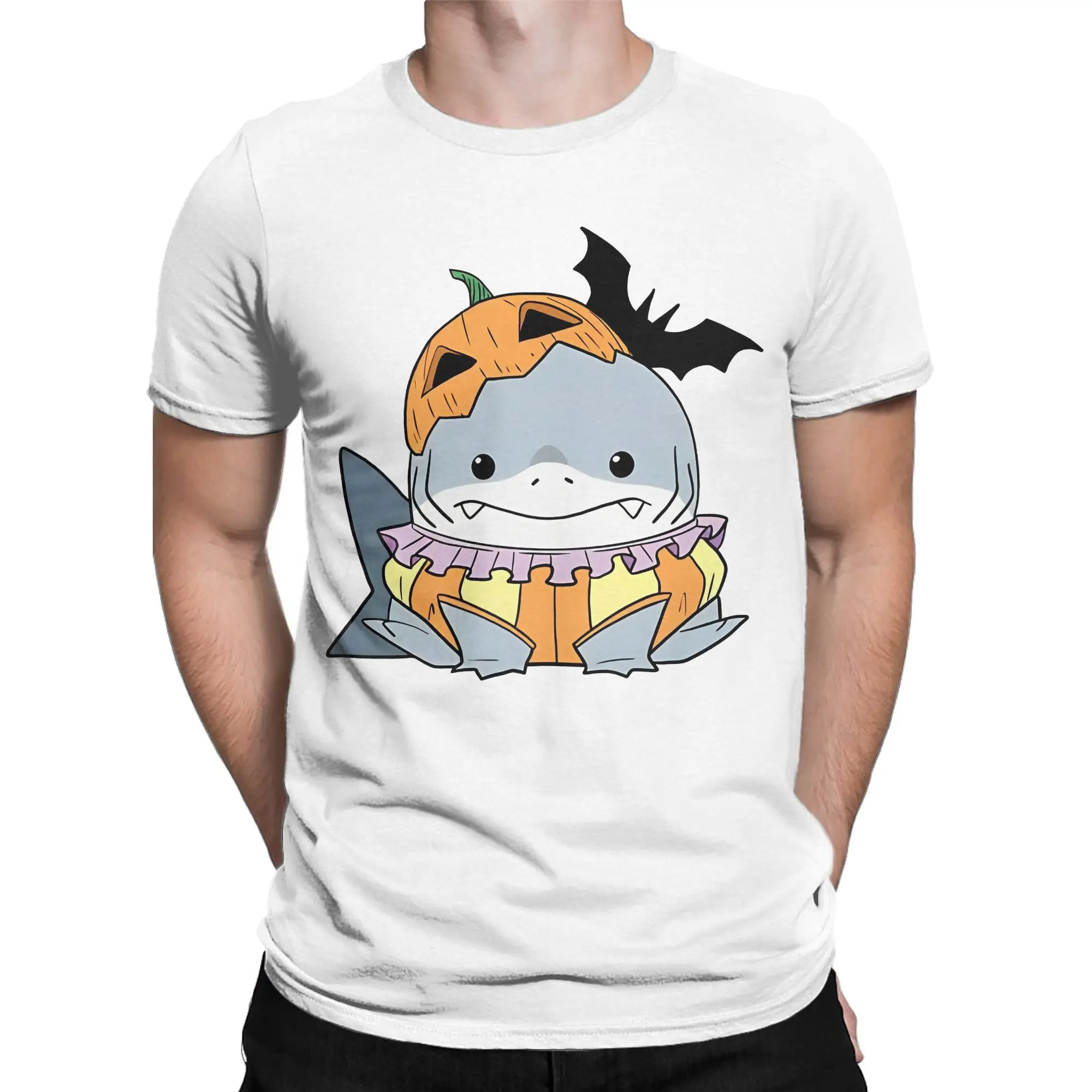 Halloween Jeff T Shirt Men's Cotton Clothes Printed  Round Neck Short Sleeve