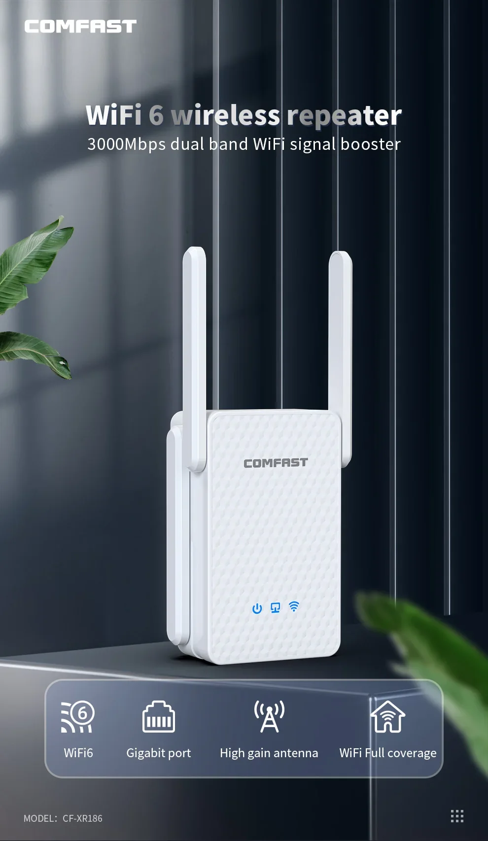 WIFI 6 Gigabit Draadloze Extender AX3000 Dual Band 2.4/5Ghz WiFi6 Signaalversterker Repeater Lange afstand Ethernet Repetidor