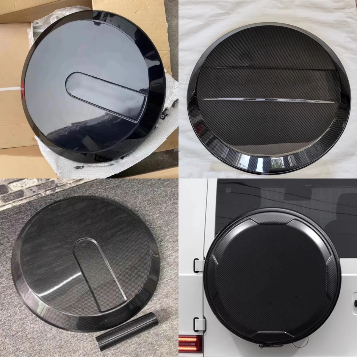 

Carbon fiber Rear bumper Spare Tire Cover for Benz G class G500 G350 G55 G63 Protective Cover