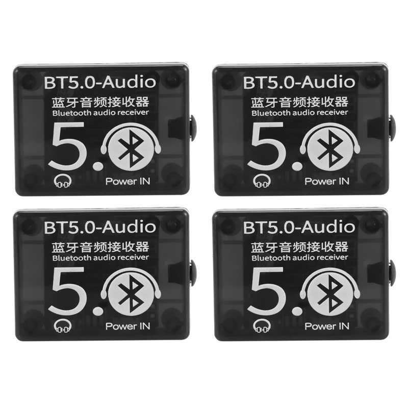 

4X BT5.0 Audio Receiver MP3 Bluetooth Decoder Lossless Car Speaker Audio Amplifier Board With Case