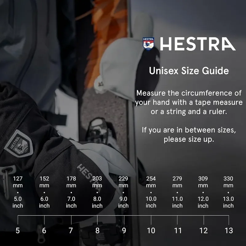 

Hestra Army Leather Heli Ski Glove, снежные перчатки с 5 пальцами для катания на лыжах и сноуборде для мужчин и женщин, 5 размеров