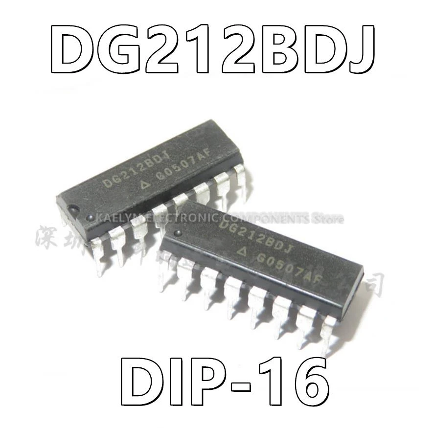 10Pcs/lot DG212BDJ  DG212 DG212CJ 4 Circuit IC Switch 1:1 85Ohm 16-PDIP