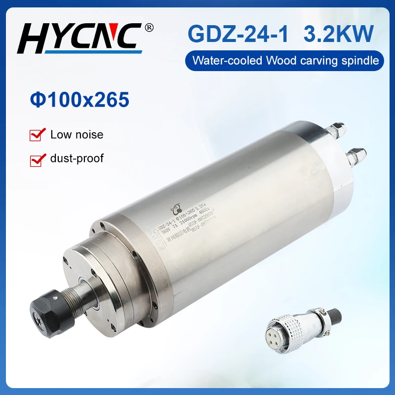 refrigeracao a agua cnc spindle motor er20 chuck rolamentos para cnc router escultura em madeira 36 kw 220v 380v f 100x265 mm 24000rpm 01