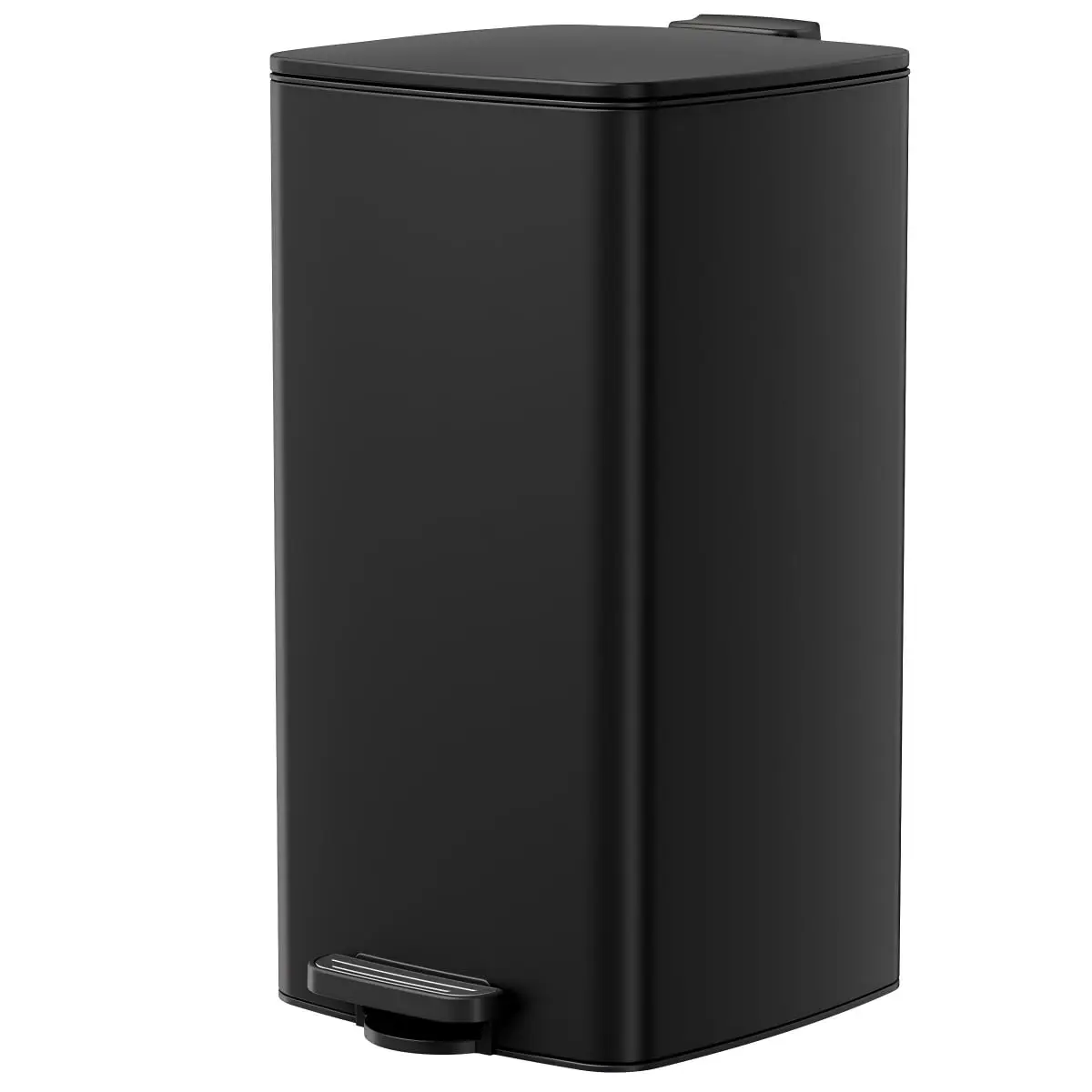 8 Gallon 30L Slim Square Stainless Steel Step Trash Can,Removable Inner Bucket for Easy Cleaning for Kitchen Office and Home Use