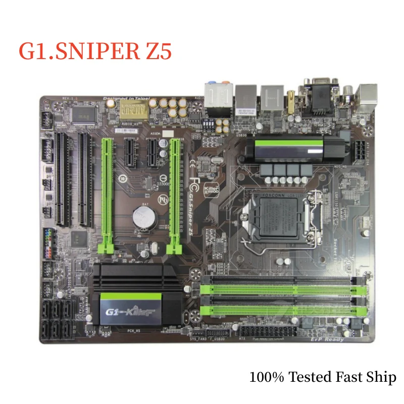 

For Gigabyte G1.SNIPER Z5 Motherboard Z87 32GB LGA 1150 DDR3 ATX Mainboard 100% Tested Fast Ship