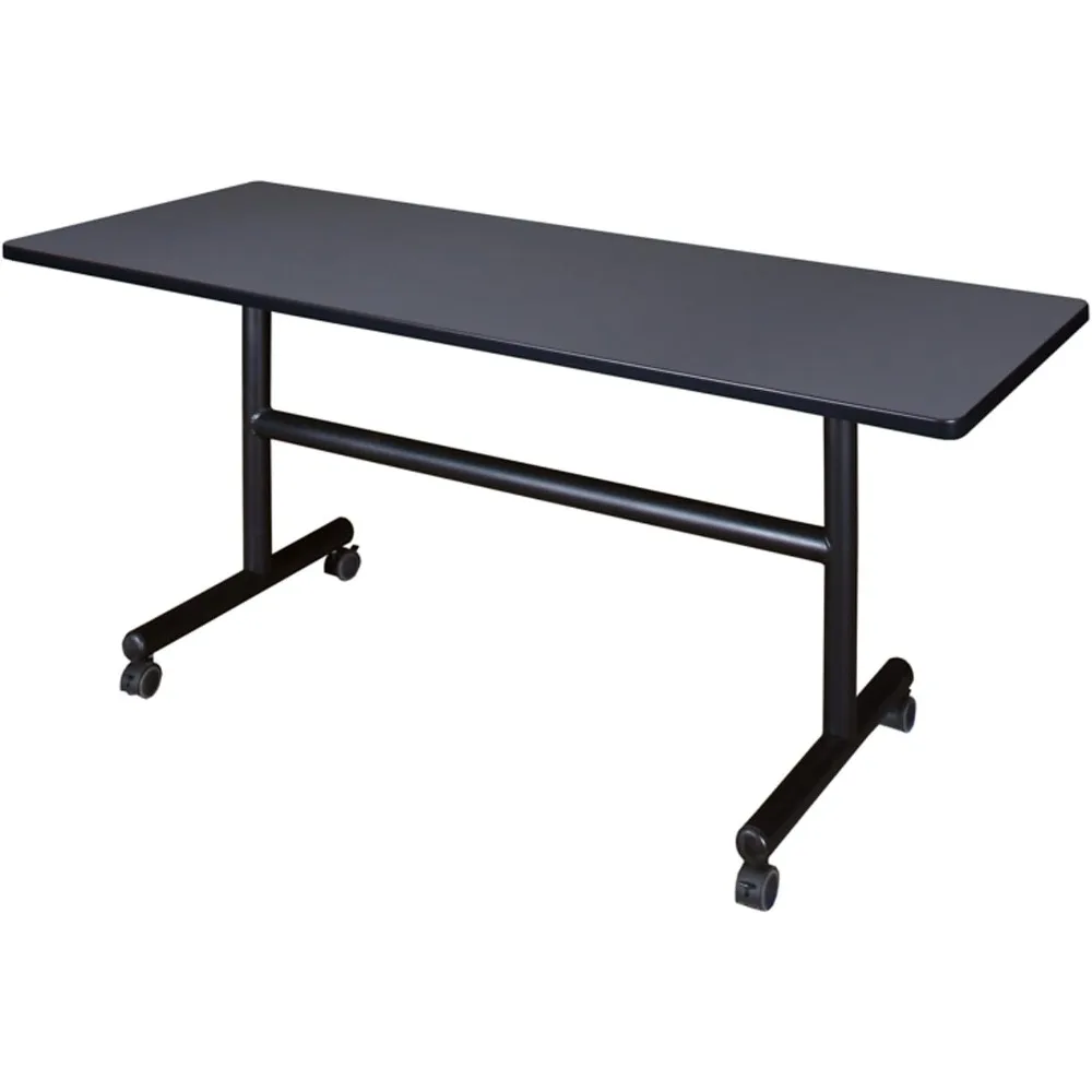 

Kobe 60" Flip Top Mobile Training Table- Grey