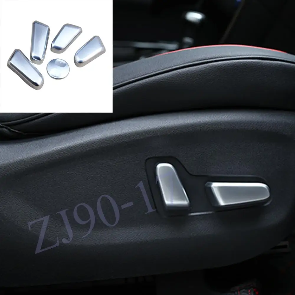 

For Kia Sportage 2016 2017 2018 Chrome Interior Seat Adjustment Switch Knob Button Control Cover Trim Garnish Molding CarStyling