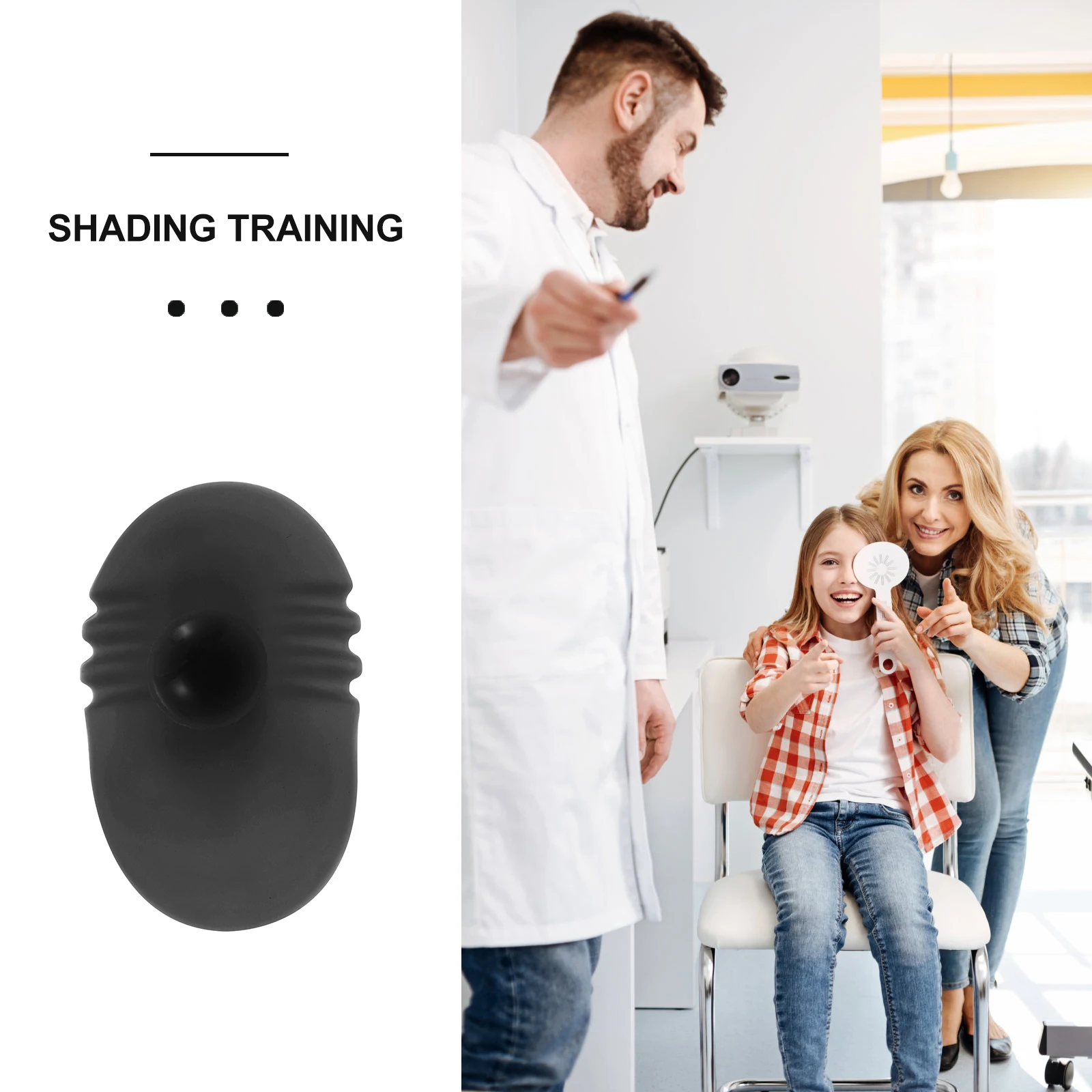 Vendajes oculares de silicona suave para cubierta Monocular, uso postoperatorio, fácil de secar, 1 Uds.