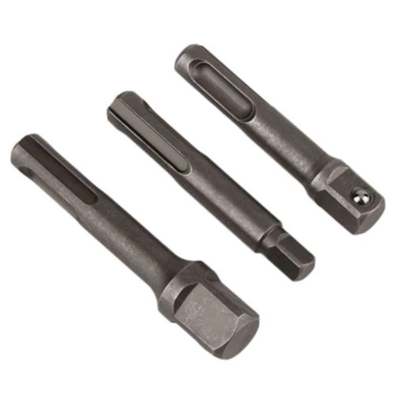SDS Plus Socket Driver Drill Bit adattatore mandrino con gambo esagonale 5 pezzi Set cuscinetto a sfere caricato a molla tiene saldamente le prese