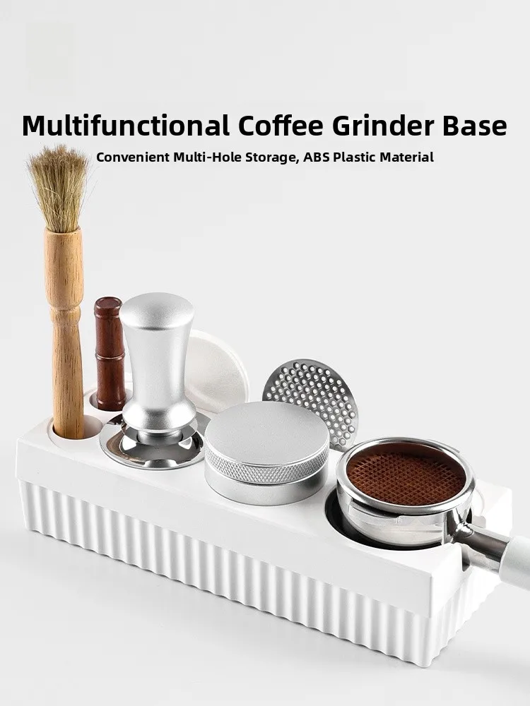 

Coffee Dosing Set with Handle Storage Organizer Pure Color Coffee Pressing Powder Tool Base Cloth Dosing Device Kitchen Tools