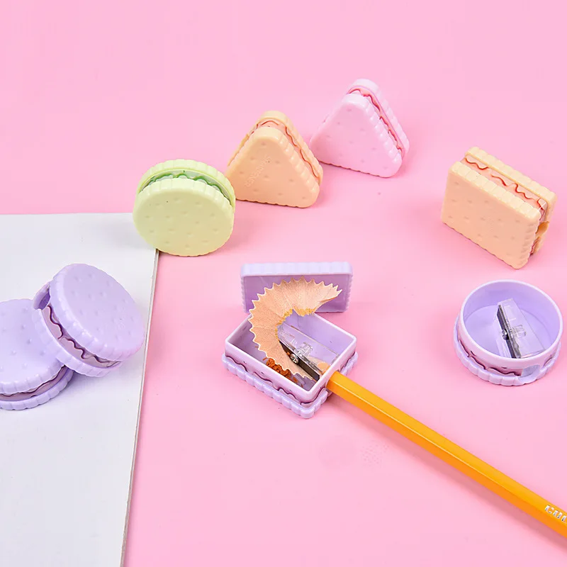 1 Pcs Stationery  School Office Supplies Cute Cookie Sharpener for Pencil Creative Item School Supplies Cute School Supplies