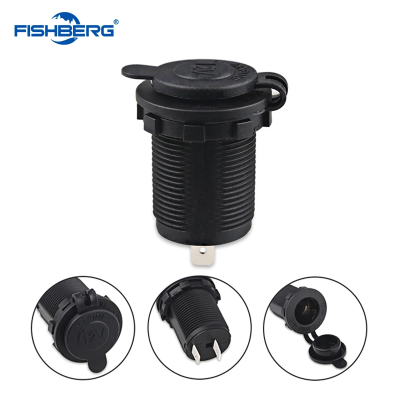 

1pc Cigarette Lighter Socket 12V Waterproof Car Boat Motorcycle Cigarette Lighter Sockets Power Plug Outlet