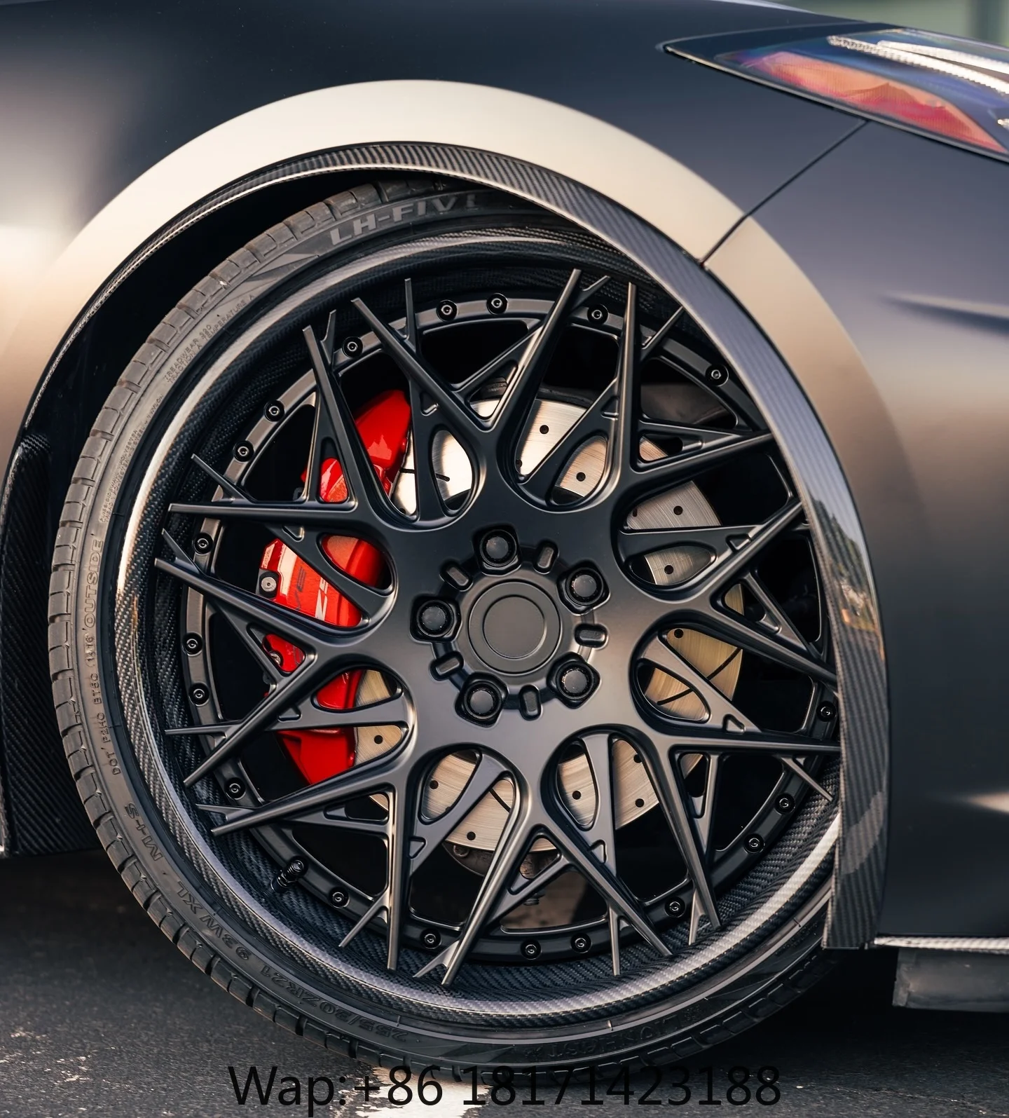 【Hot】Custom Trinity 3‑Piece Forged Rims RFG21 Style Mesh Wheels for Lamborghini Urus for Ferrari F8 for Model S Plaid - view 6