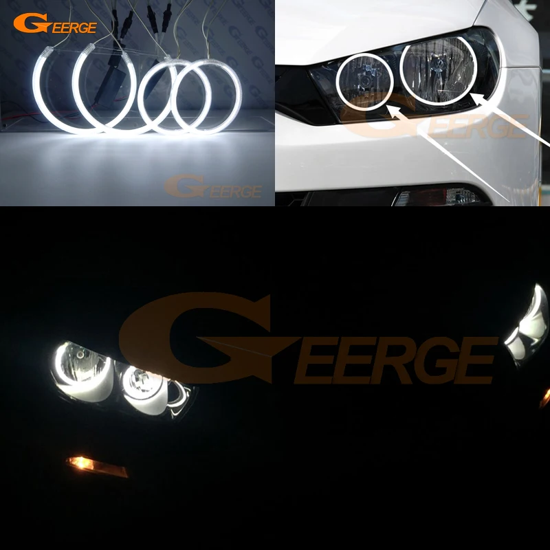 Excellent Ultra Bright CCFL Angel Eyes Halo Rings Kit Day Light For Volkswagen VW Scirocco III 2008-2013 Pre Facelift Headlight