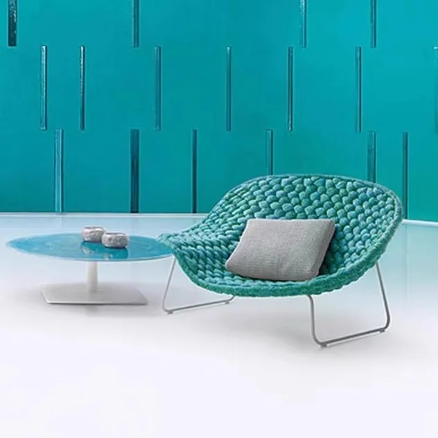 أريكة خارجية حبل كرسي واحد فناء حديقة سرير وإفطار شرفة الترفيه #5