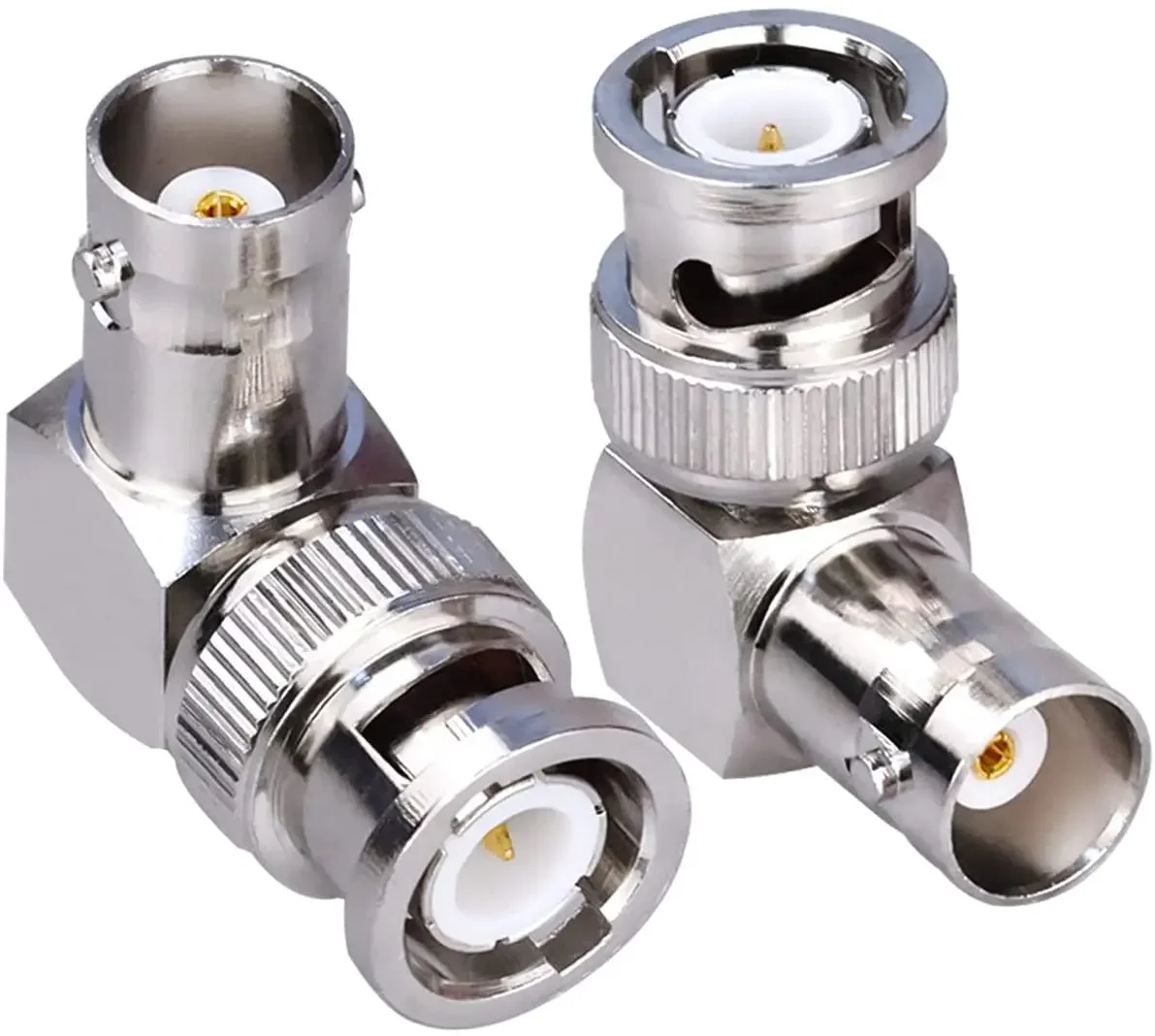 Male to Female Elbow Adapter 90 Degree  Coax Adapter Extension Cable  Connector Right Angle 2pcs/Lot