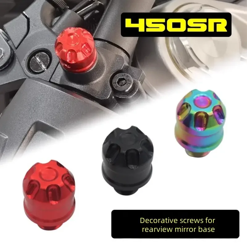 

For CFMOTO 250SR 450SR 450SRS Modified Rearview Mirror Seat Hole Decorative Screw Plug Aluminum Alloy Motorcycle Accessory