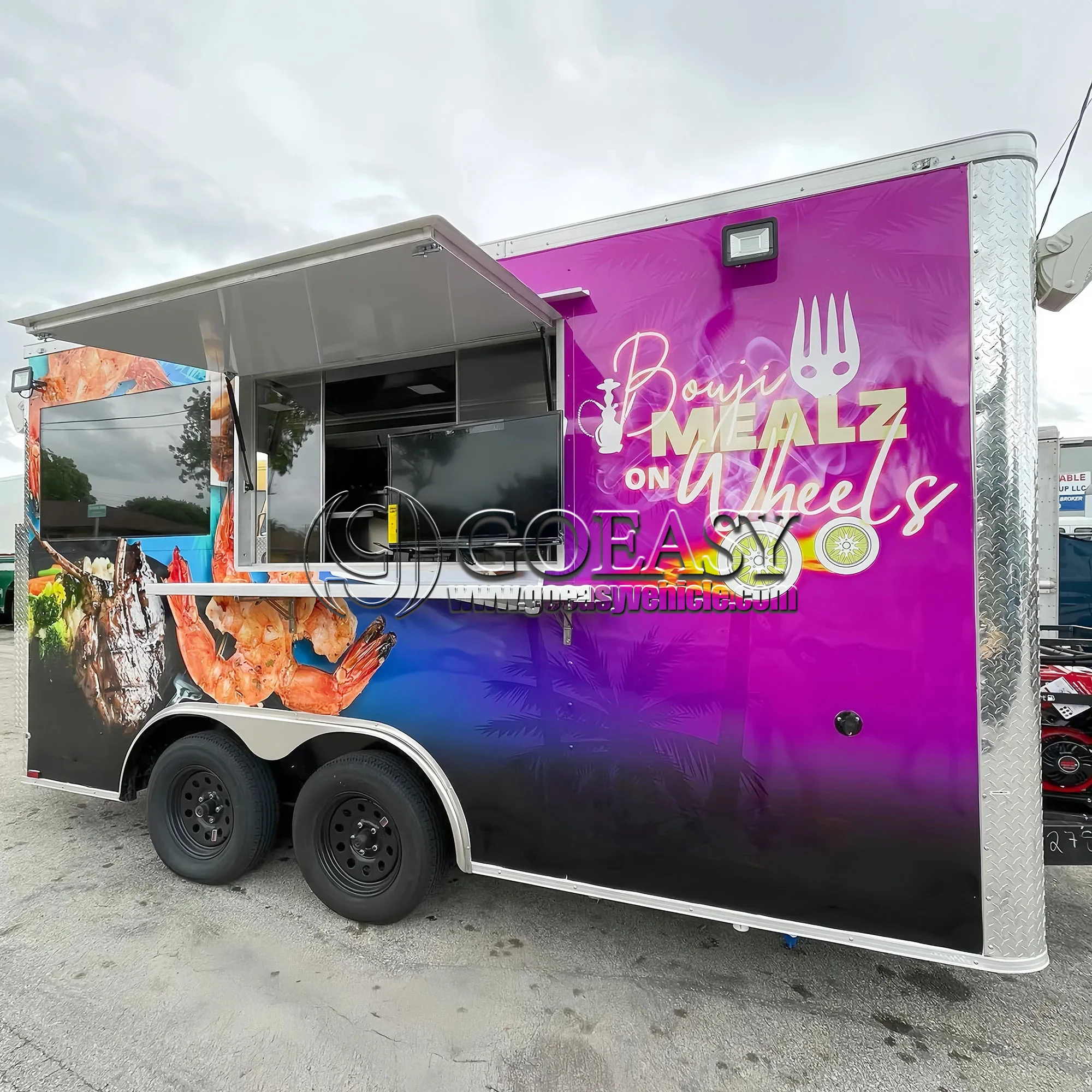 Affordable Mobile16ft Pizza Food Truck with Full Kitchen and High Quality Equipment