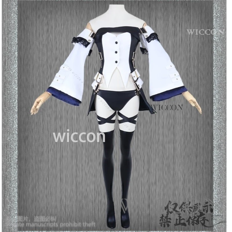 Juego de Anime Guilty Gear, disfraz de Cosplay tonto, Bikini Sexy, uniforme para batalla, pelucas personalizadas, fiesta de Navidad, Halloween, juego de rol, Lolita