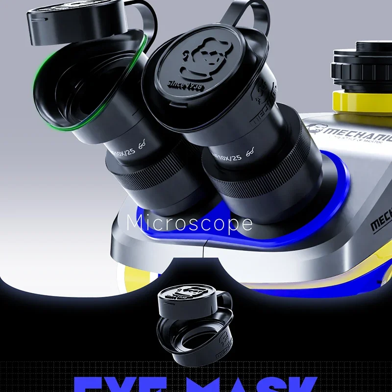 MECHANIC DFC Microscope Dust Cap Adjustable Eyepiece Matching Soft Silicone Material Eyepieces Dust Cover Protective Lens Cap