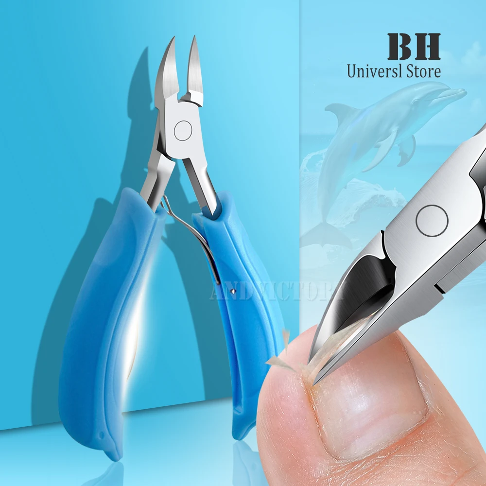 足の爪切りネイルカッタープロフェッショナルペディキュア爪周囲炎ツールマニキュアセットステンレス鋼鋭い湾曲した刃ビッグプライヤー