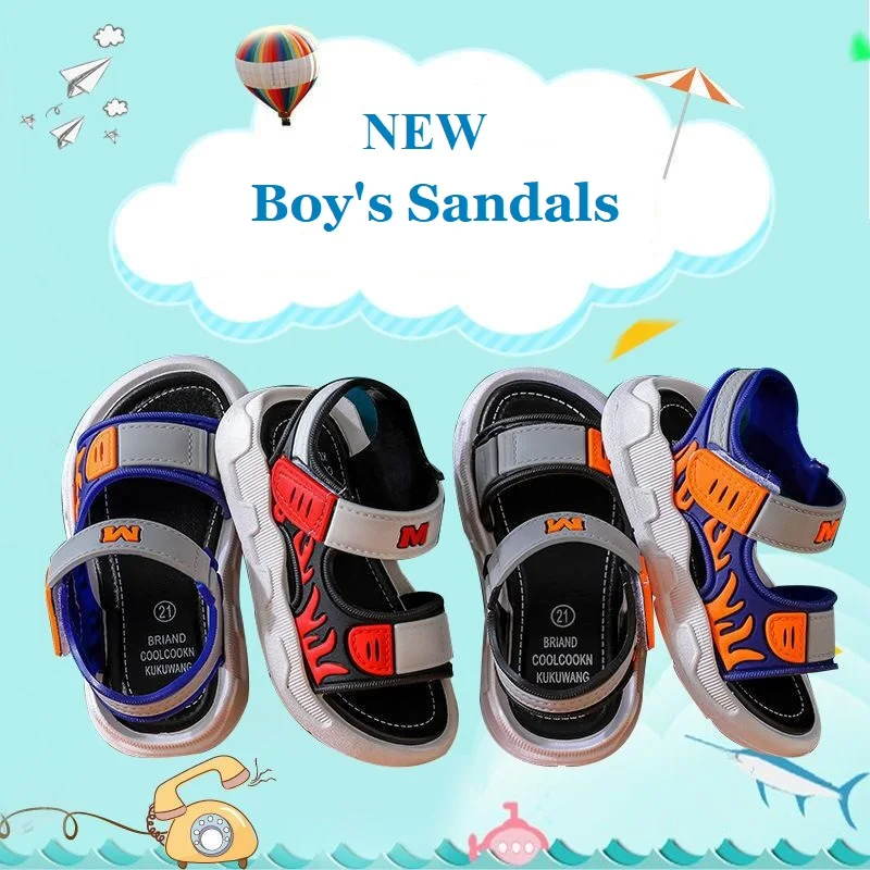 2022 Summer Boys Shoes 1-12 Years Old Baby Children\'s Sandals Children\'s Non-slip Sandals Children Soft Bottom Beach Shoes