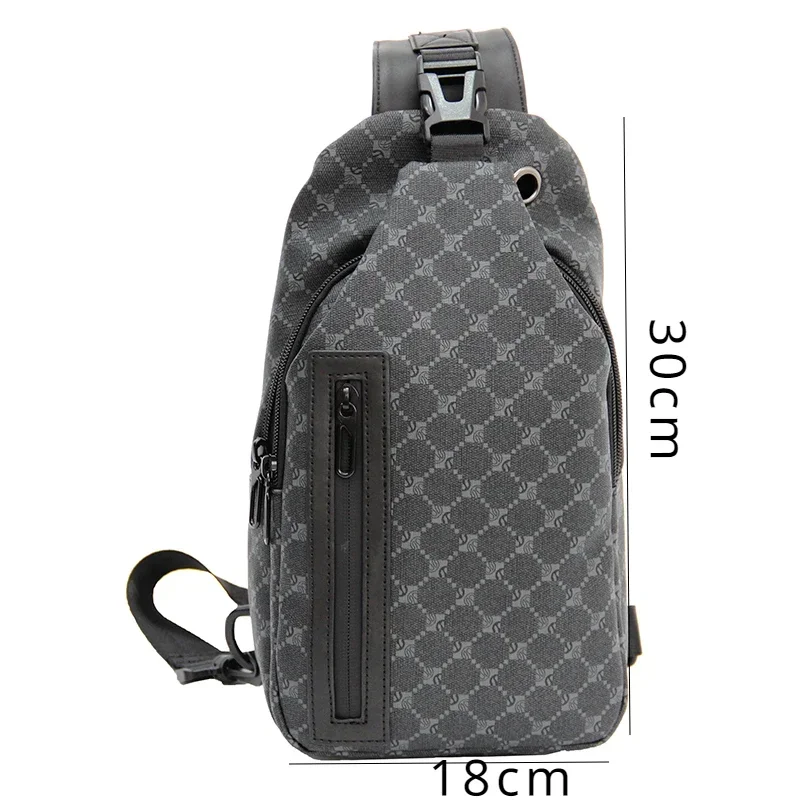 Men\'s Chest Bag Multi-functional Large Capacity Sports Crossbody Bag Casual Single Shoulder Personality Brand Small Backpack