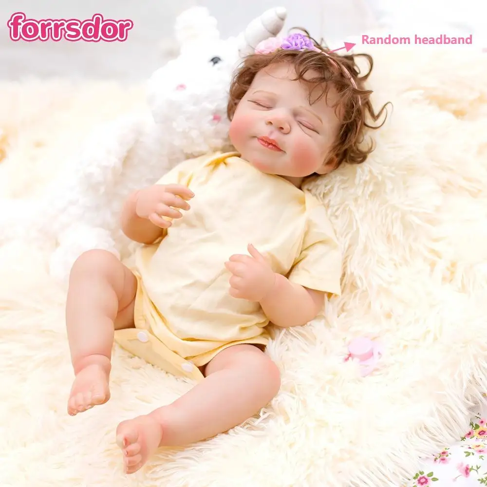 

18 Inch Washable Reborn Baby Full Body Soft Vinyl 3D Paint Lifelike Bebe Newborn Handmade Reborn Toys For Children Birthday Gift