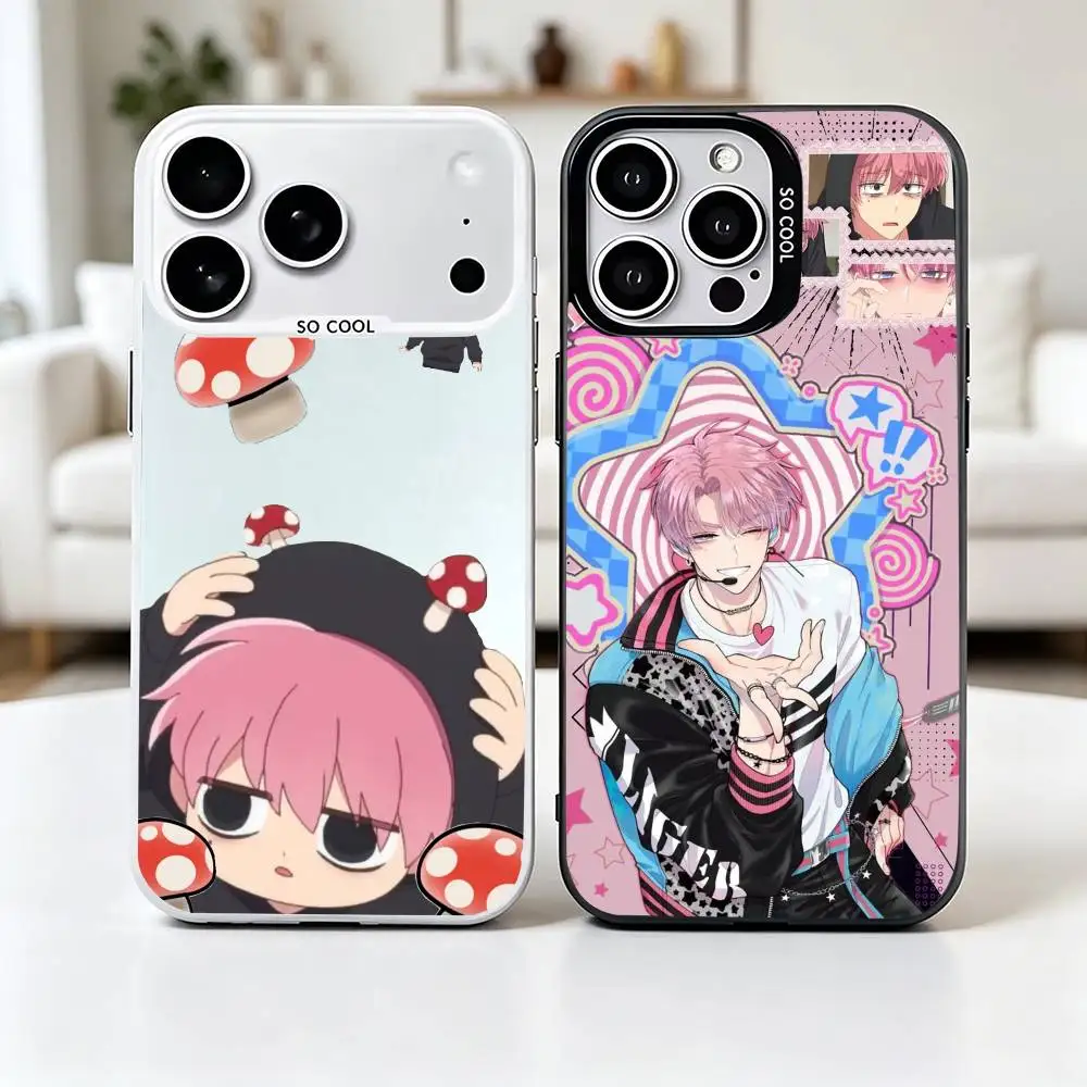 

Comic T-Tamons B-Side Phone Case For iPhone 17,16,15,14,13,12,11 Plus,Pro Max,XS,Grey Silver Cover