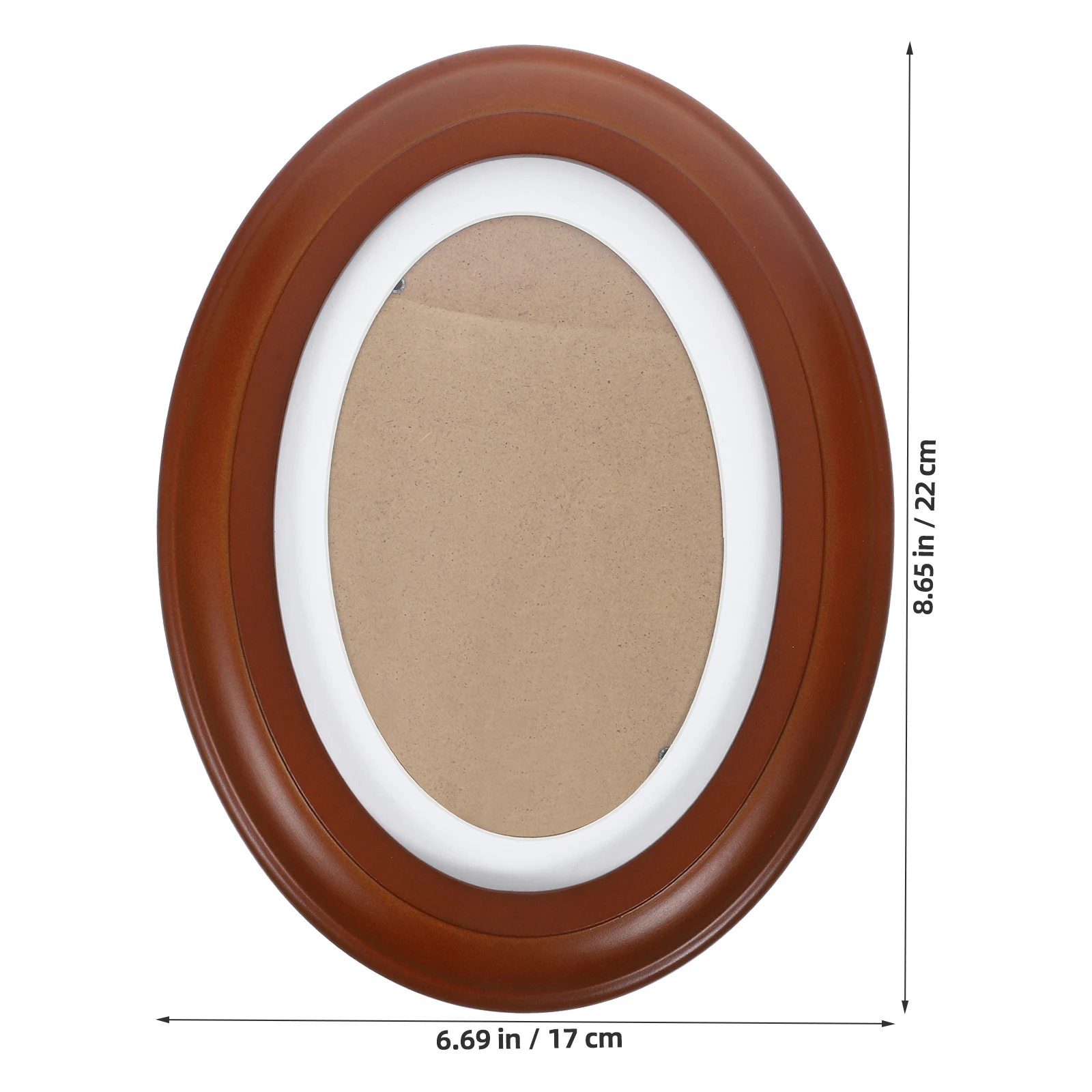 Solid Wood Wall Hanging Photo Frame Oval Photo Frame Ornament Decoration Hanging Picture Frames Classic Decorative Photo Holder