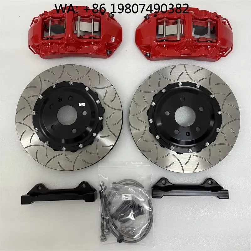 

4 Piston Brake Caliper Kit Complete Rotor Disc Set High Performance Auto Brake Racing Parts