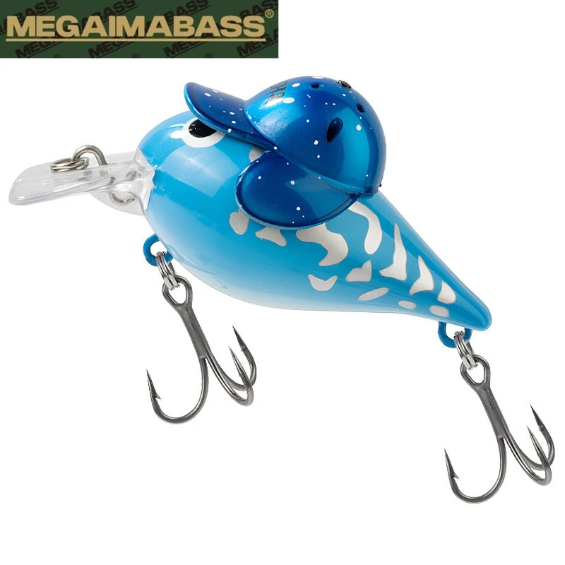 Isca flutuante Minolta 8292Megaimabass, isca artificial pequena e robusta, isca artificial, isca dura, isca de plástico, para perca com boca virada para cima