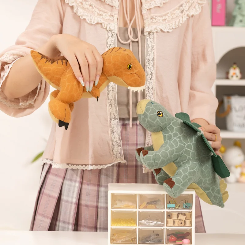 8inch New Realistic Embossed Dinosaur Plush Toys T-Rex Stegosaurus Brachiosaurus Pterosaur Stuffed Animals Dino Museum Souvenirs view 4