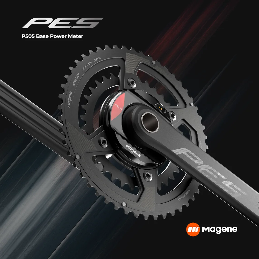 Magene Power Meter PES P505 Base 4 Bolt 110 BCD 24mm for Shimano Sram Cadence Pedal Balance Ant Steel Spindle Crankset Chainring