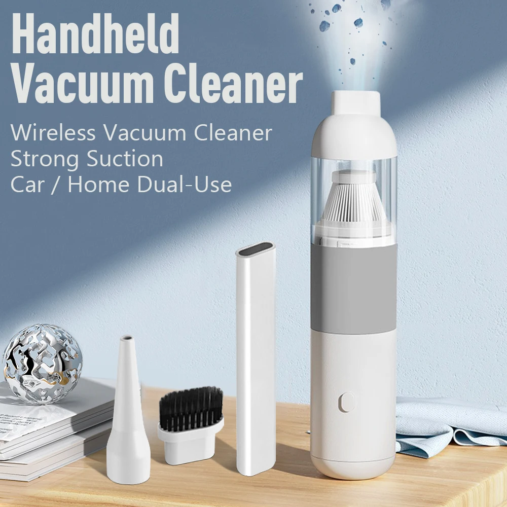 

120W Car Vacuum Cleaner Rechargeable Handheld Car USB Type C Wireless Dust Catcher 20000Pa Suction Smart Home Dual-purpose Clean