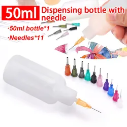 Distributeur de Polyéthylène Transparent, Bouteille pour Colophane, Pâte de Flux de Soudure, 11 Outils Grossiers, 30ml, 50ml
