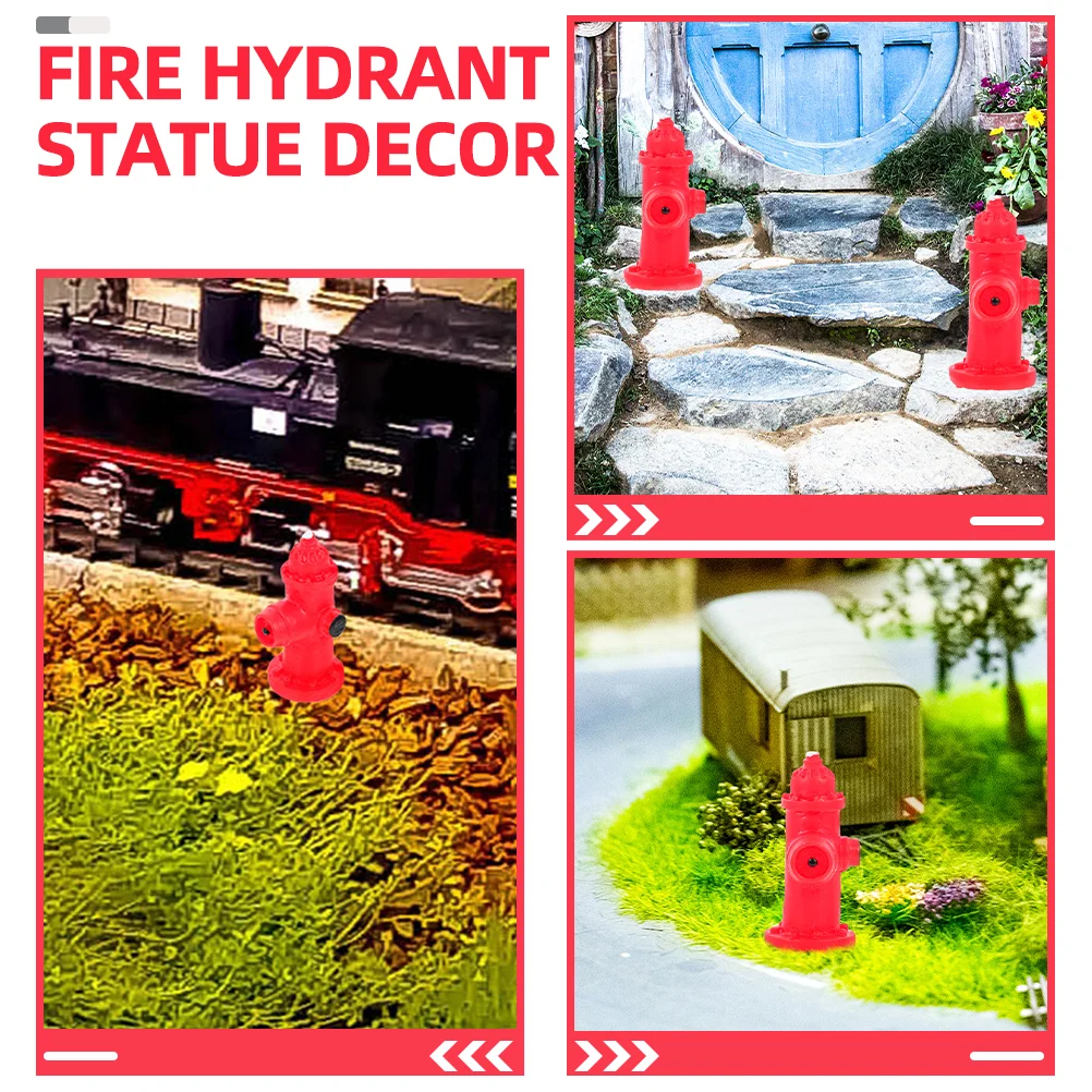 12 Pcs Micro Landscape Model Models Simulated Traffic Sign DIY Resin Crafts Fire Hydrant Decor Imitated Street Signs