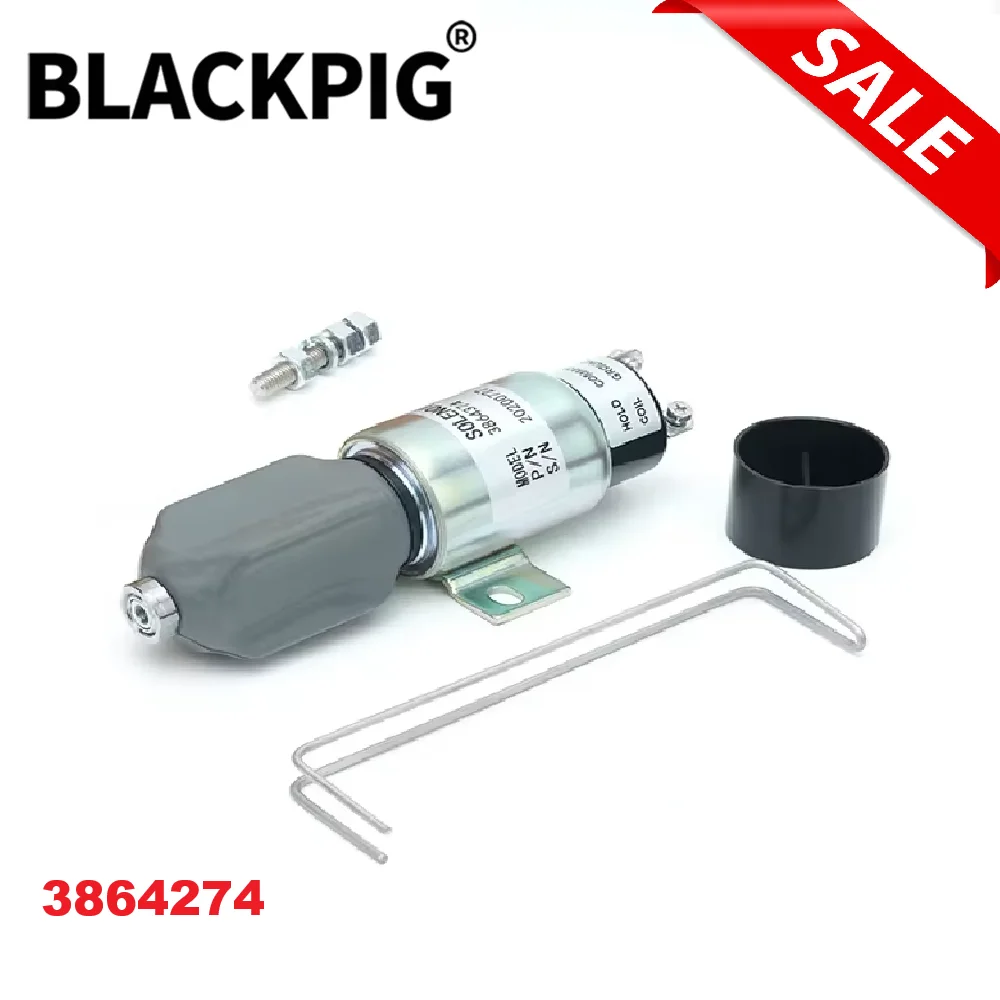 3864274 Diesel Engine Fuel Shut Off Stop Solenoid Valve 1751-2467UIBIS5A SA-3766T-24 ME441329 For Caterpillar Komatsu Spare Part