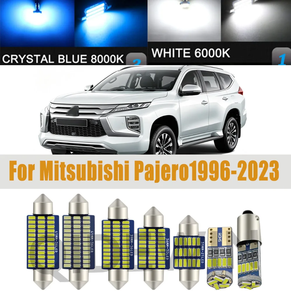 Full LED Bulb Interior Light Kit for Mitsubishi Pajero Montero Shogun Sport 1 2 3 MK1 MK2 MK3 1996-2021 2022 2023