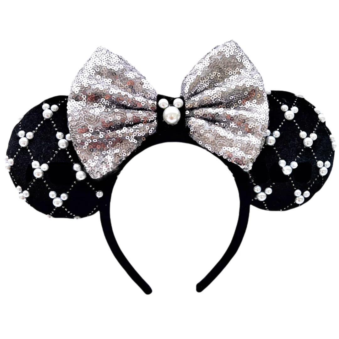 Mickey Mouse Headband Leopard velvet Ear Christmas Halloween Party Hairwear Cosplay Adult/Child Hairs Accessories For Women view 5
