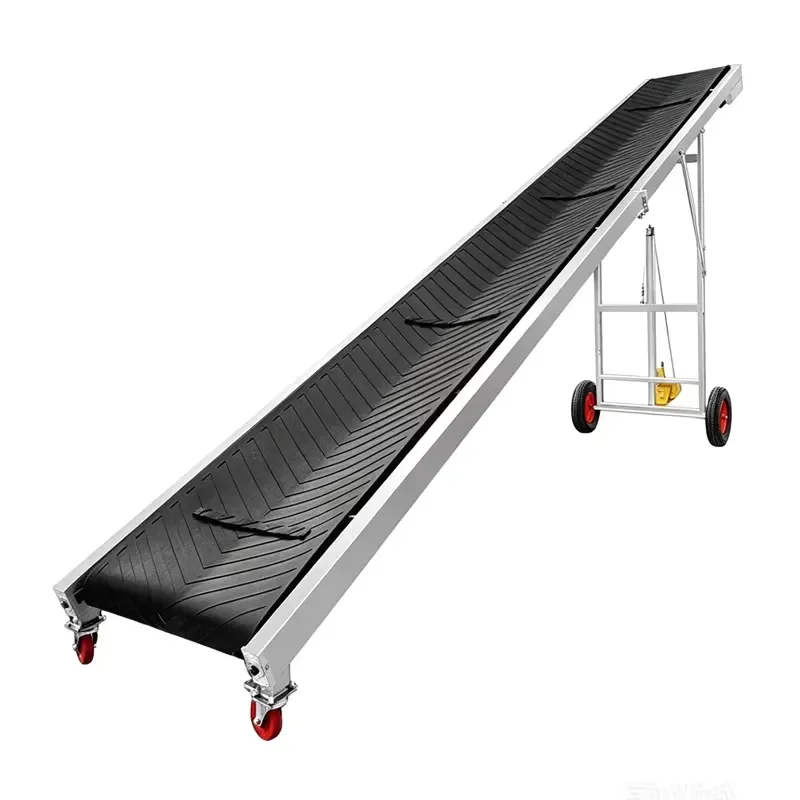 Heavy Duty Belt Conveyor Wear Resistant Rubber High Friction Surface 21m/min 1 Year Warranty for Mining Agriculture Gravel