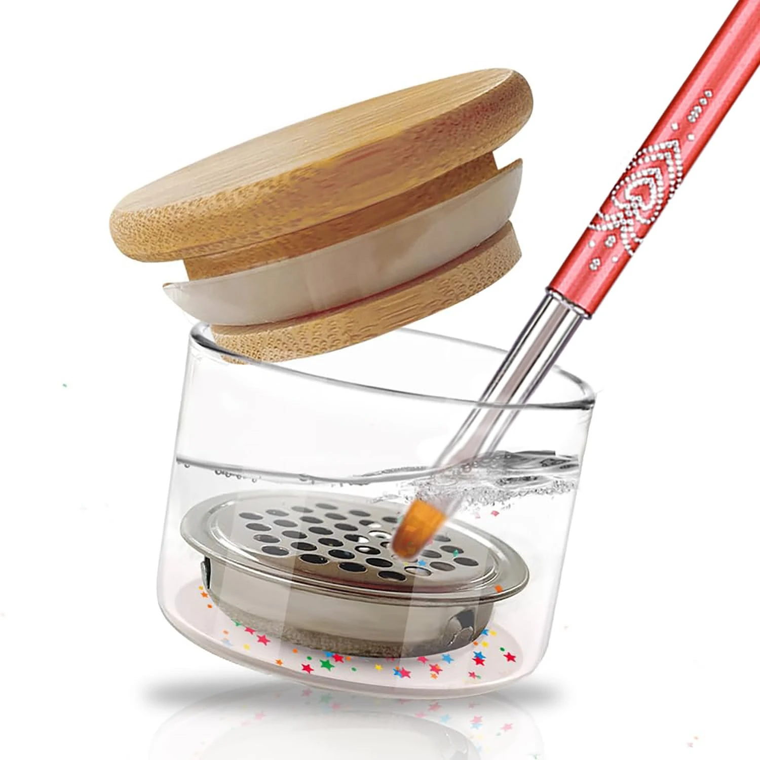 

Portable Acrylic Cup for Nail Technicians & DIY Enthusiasts - Durable Cover, Easy Clean, Professional & Home Use