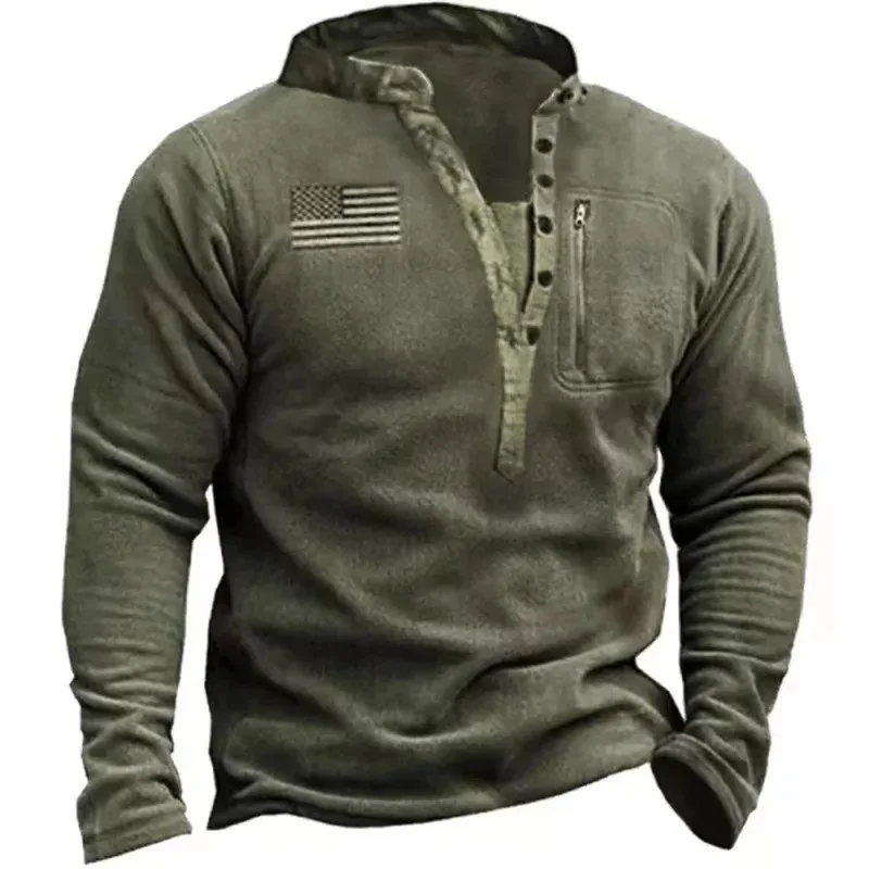 

Men's V-neck Hoodie with Brushed Fleece for Warmth, Casual Fashion, and Versatile Men's Long Sleeves