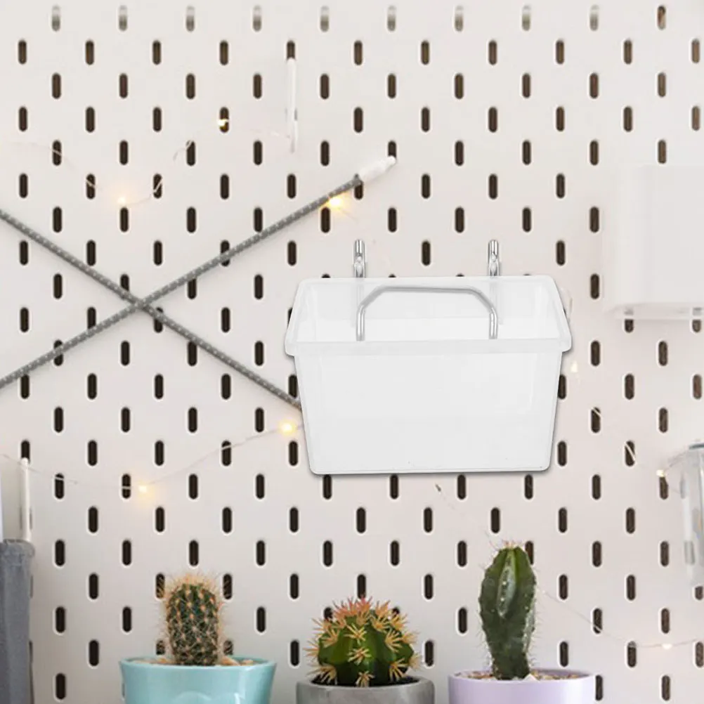 

2 Sets Pegboard Tool Organizer Parts Box Tools With Bracket Holders Bin for Wall Garage Hooks