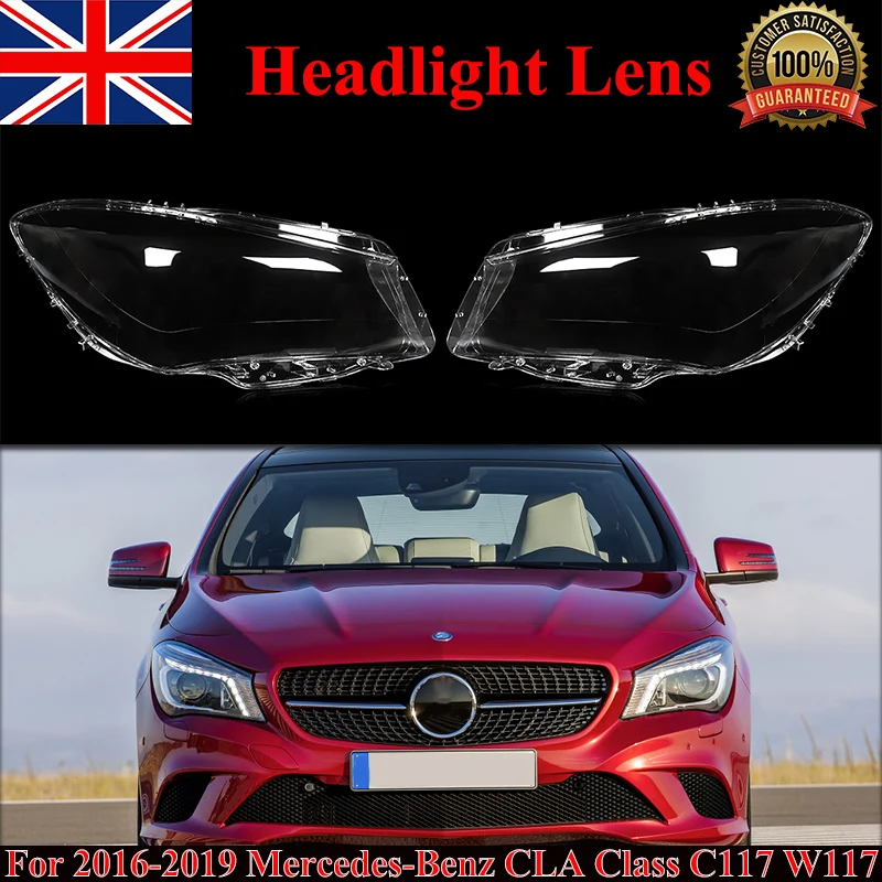 SAIQINGSP For Mercedes Benz CLA Class W117 2013-2016 Headlight lens Polycarbonate Car Accessories Tools