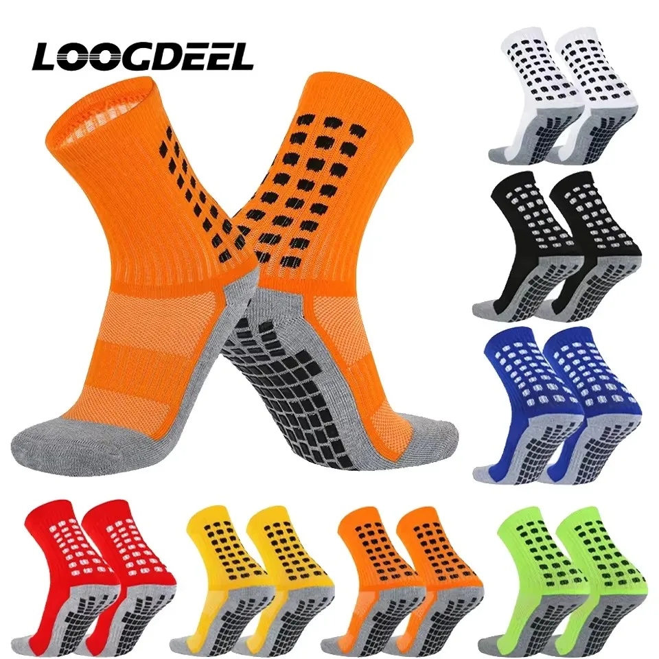 

Loogdeel 1Pair Boys Girls Knee-High Soccer Sports Socks Football Sock Long Tube Stockings Children Adult Towels Thickened Botton