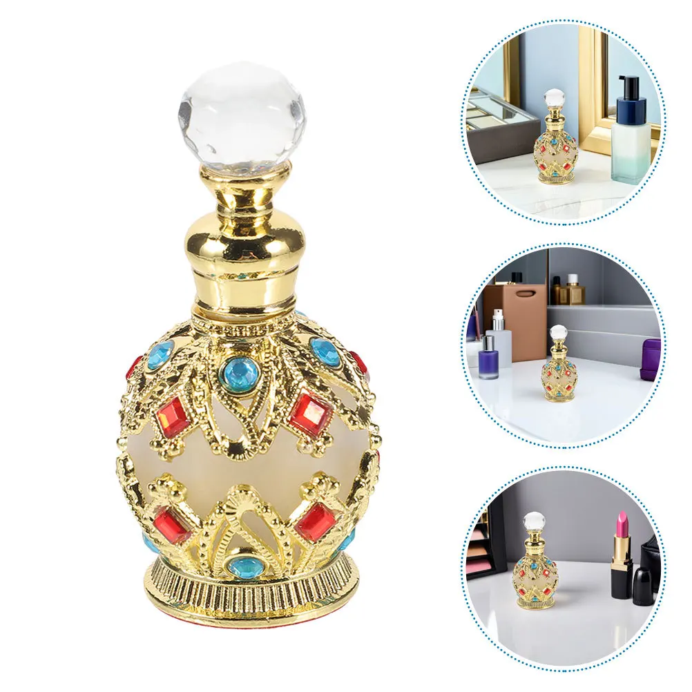 

2Pcs Refillable Travel Perfume Bottle 15Ml Glass Essential Oil Container Portable Aromatherapy Vial for Women Girls Fragrance on