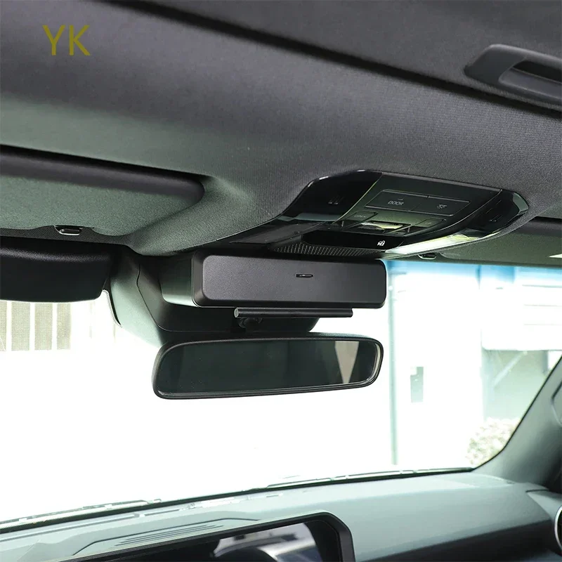 

For Toyota Land Cruiser Prado 250 LC250 2024-25 ABS Car Rearview Mirror Base Storage Box Organizing Glasses Case Car Accessories