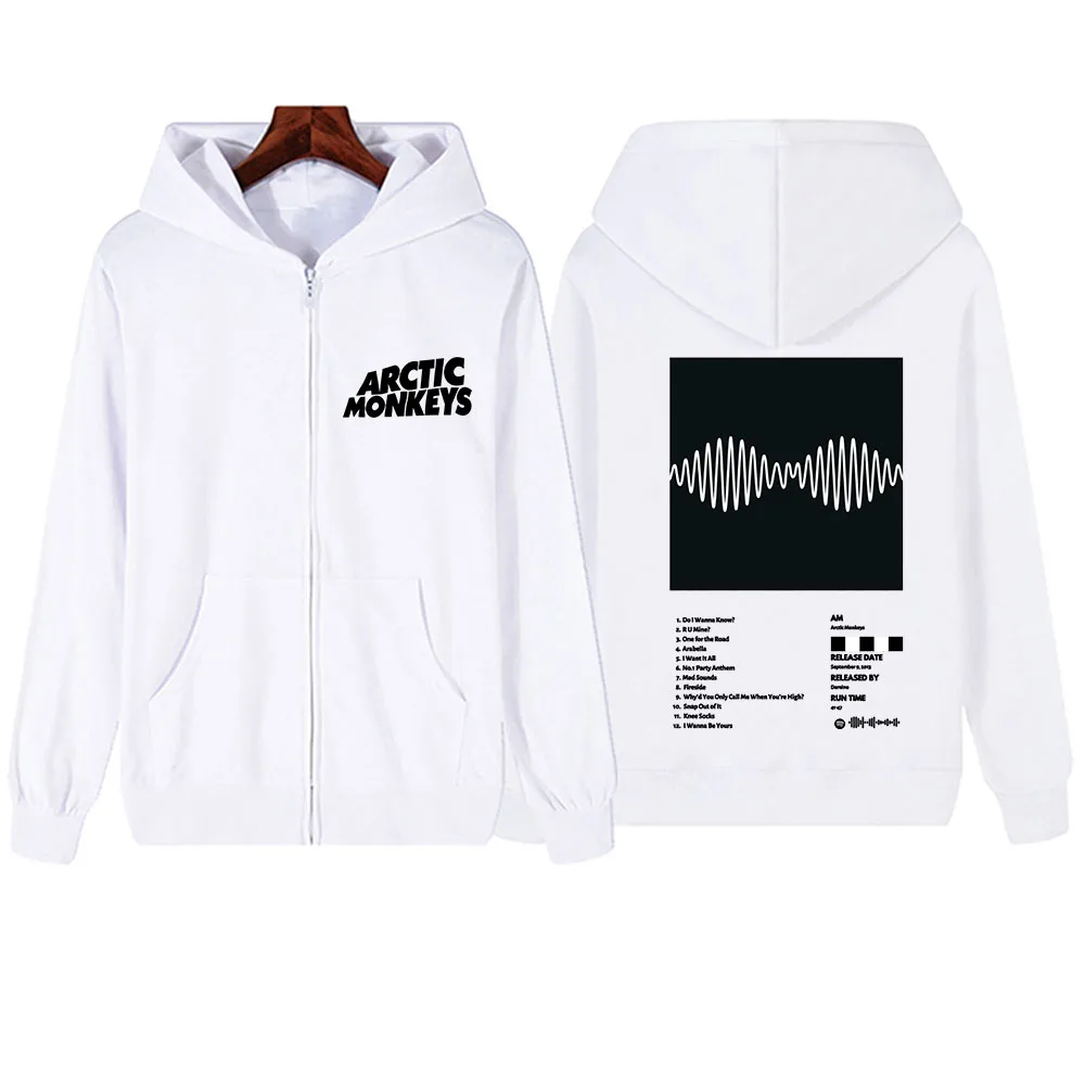 

AM Arctic Monkeys Zipper Hoodie Harajuku Pullover Tops Sweatshirt